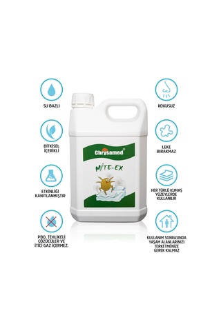 Chrysamed Mite-Ex Akarlara Karşı Etikili İlaç 5 L