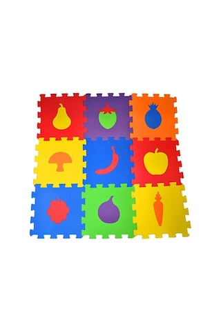 Matrax Oyuncak Polimat 33x33cm 9mm Meyveler