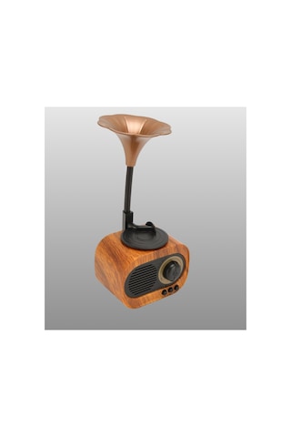Kablosuz Retro Ra Hoparlör 5w Güçlü Ses Usb Hafıza Kart Destekli Yeni Nesil