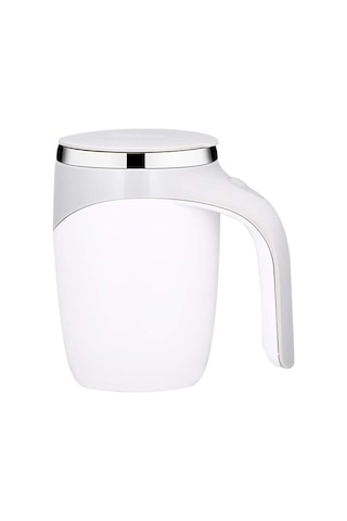 Taşınabilir Otomatik Karıştırıcılı Kupa Bardak Beyaz
