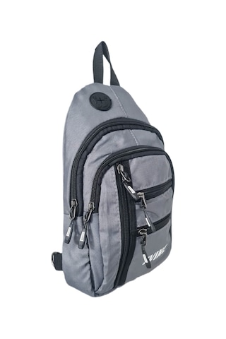 Anılbags Anıl Bags Keten Kumaş Gri Ve Usb Çıkışlı, Askılı Çapraz Göğüs