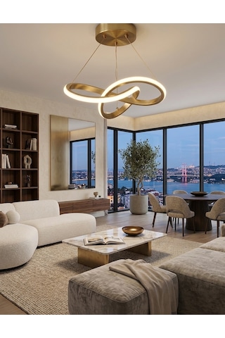 Lzy Avize Kar Çiçeği Eskitme 3 Renk Avize Salon, Mutfak, Çocuk Odası Ve Antre İçin Dekoratif Aydınlatma ESKİTME BOYA