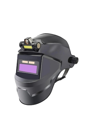 Kaynak Kask Kaynakçı Maske Ile Şarj Edilebilir Far Otomatik Karartma Blue