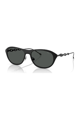1011 101387 55 Oval Metal Unısex Siyah