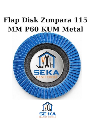 Flap Disk Zımpara 115 Mm P60 Kum Metal - Ahşap Taşlama Diski 10 Adet
