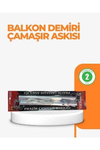 25x60 Cm Çamaşır Askılığı Kare Balkon Demiri İçin Dayanıklı Tasarım Antrasit Melanj