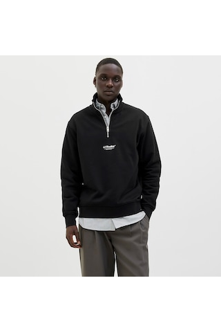 Jack & Jones Soho Erkek Siyah Sweatshirt 12278793-b Siyah