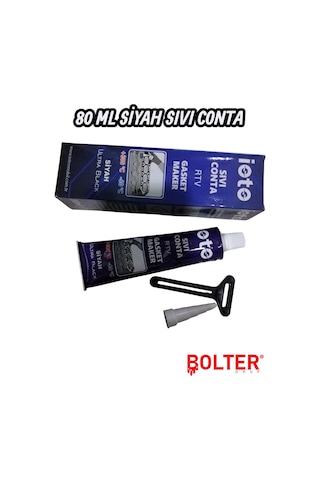Siyah Sıvı Conta Rtv +300 C Isıya Dayanıklı 80 Ml Tüp Silikon