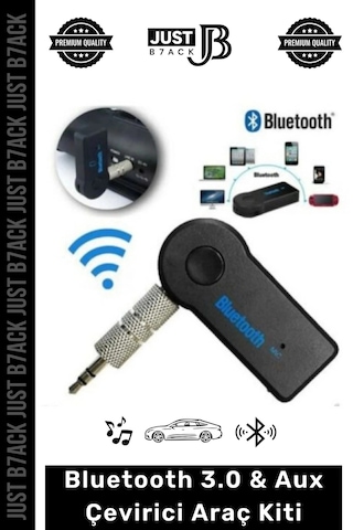 Bluetoothaux 4 Saat Bataryalı Uyku Mod Usb Şarjlı Bluetooth 3.0 Aux Müzik Alıcısı Telefon Araç Kiti