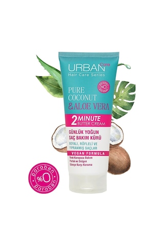 Urban Care Pure Coconut ve Aloe Vera 2 Minute Butter Cream 200 ML