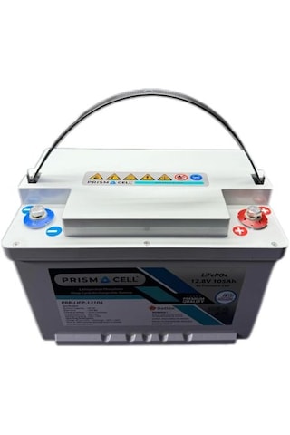 Prismacell Lifepo4 Akü 105a 105 Amper 12.8 Volt Lityum Marin, Karavan, 12v 100a Solar Akü Batarya