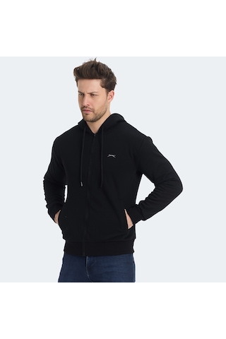 Slazenger KOZZAX IN Erkek Sweatshirt Siyah