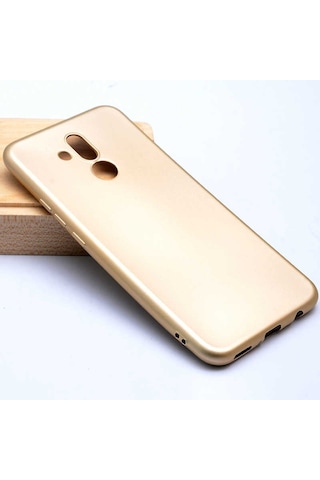 Noktaks - Huawei Uyumlu Huawei Mate 20 Lite - Kılıf Mat Renkli Esnek Premier Silikon Kapak - Lacivert