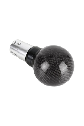 Sones Universal Araç Preslenebilir Teleskopik Karbon Fiber Dişli Kafası Vites Topuzu, Uzunluk: 9,5 Cm Siyah