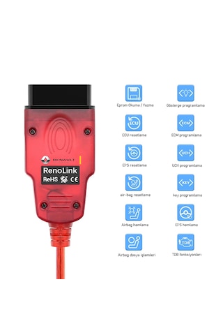 Renolink 2.10 Programlama Kablosu Renault Dacia
