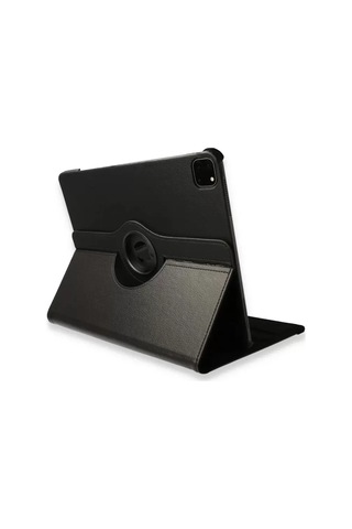 Newface Apple iPad Uyumlu Pro 12.9 2021 Kılıf 360 Tablet Deri Kılıf - Siyah Arka Kapak
