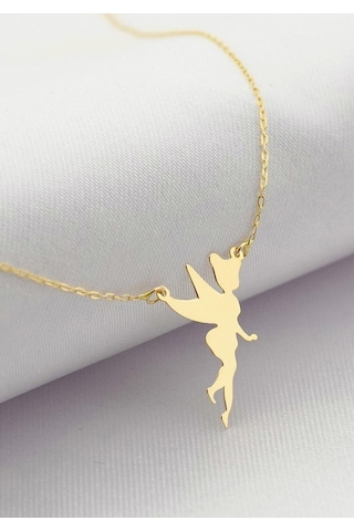 14k Altın Peri Kolye 4n37045 Sarı