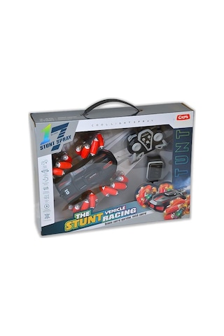 Ctoys 360 Derece Dönen Şarjlı Uzaktan Kumandalı Saatli Araç Kırmızı G132a Çok Renkli