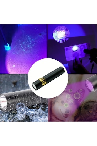 Bay Mini Cep Boy Usb İle Şarj Olan Oje Kurutucu Oyuncak Banknot Kontol Led Uv Mor Işık El Feneri Najmaddin Standart