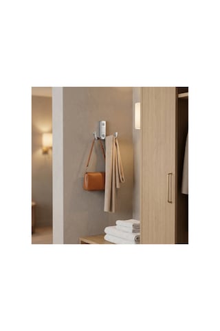 Noktali Askı, Metal Vestiyer Askısı, Krom, Duvar Ve Dolap Askılığı 5'li Set Vidalı