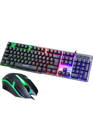 Lennox Lx-t302 Oyuncu Klavye Mouse Set Rgb Işıklı