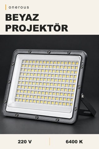 Onerous 6400k Beyaz Led Projektör