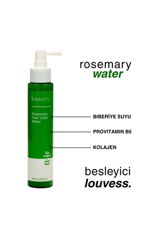 Louvess Biberiye Suyu Biberiye Özü Provitamin B5 Kolajen 100 ML
