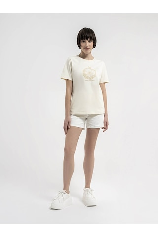 Loft Kadın T-shirt Ekru Lf2035714 24yp69000240 P6983