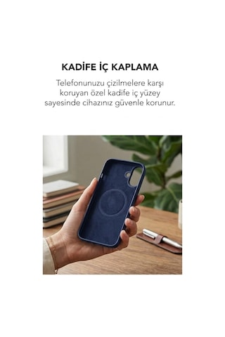 Apple İphone 17 Uyumlu Magsafe Lansman Silikon Kılıf Lacivert