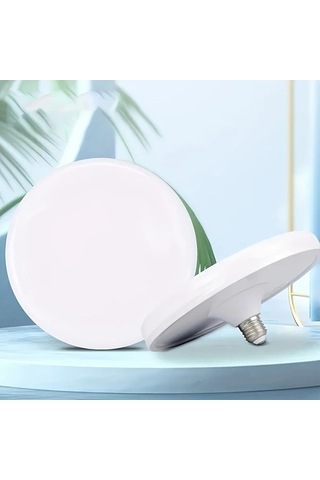 Fastbuy Yüksek Güçlü Parlaklık Led Ufo Tavan Lambası E27 Spiral Montajlı Ahşap İç Mekan Ofis Lambası Ahşap