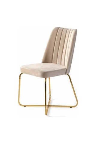 Bera Gold Ayak Serap Sandalye Krem