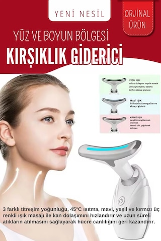 Yüz Ve Boyun Kırşıklık Giderici Ems Güzellik Cihazı Gıdık Sarkma Kırışıklık 3 Modlu