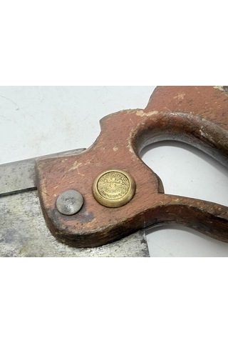 Antika İngiliz Ahşap Testere 37,5cm 002