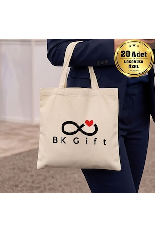 Logonuza Özel 20 Adet Ham Bez Çanta 23x23 Cm Küçük Boy Pamuk Promosyon Çanta Ham Renk
