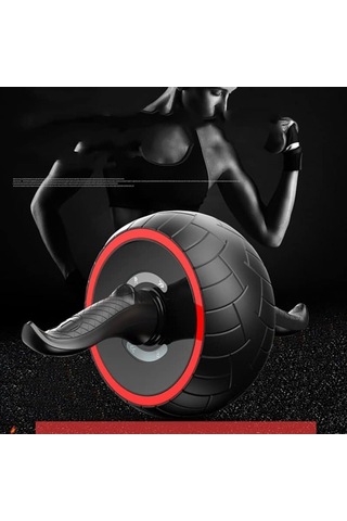 Ab Wheel Roller Geniş Karın Kası Tekerleği, Oto Frenli Fitness Gövde Egzersizi Tekerleği Spor Aleti
