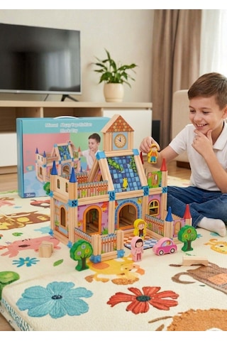 1:50 Ölçekli Montana Evi Mimarisi Taş- Seramik Maket Ev 3502