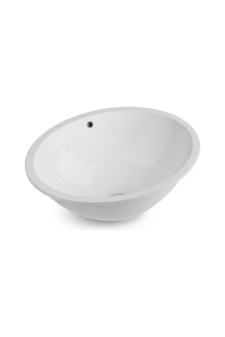 Quarter Bath Tezgah Altı Lavabo 49x39 Cm Gömme Lavabo Parlak Beyaz Seramik 70sp25049