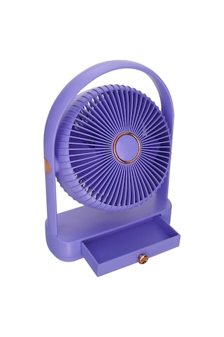 Wexta Ys2235 Taşınabilir Masaüstü Mor Usb Fan