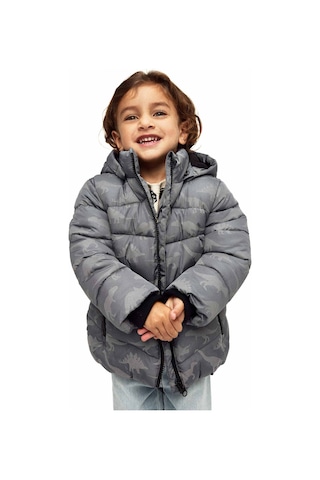 Name It Nmmmosan Puffer Jacket Re Gri Erkek Çocuk Mont 000000000102408574 Gri