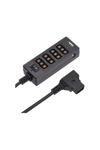 Andoer D-tap B Tipi Soket D-tap Erkek-8 Portlu Güç Kaplosu D9817