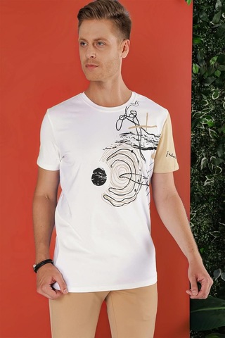 Efor Ts 858 Beyaz Spor T-shirt Beyaz