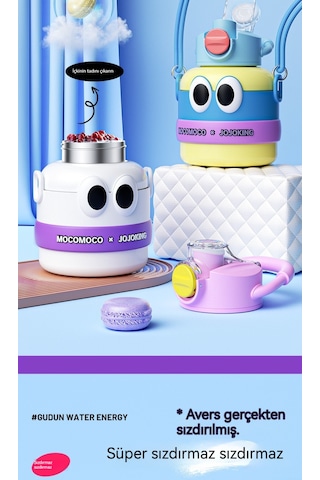 Termos Bardak 316 Paslanmaz Çelik Çocuk Büyük Göbek Su Isıtıcısı-beyaz 1