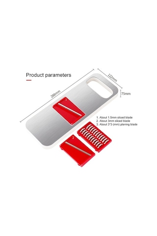 Pazly Cbtx C321 Ev Mutfak Paslanmaz Çelik Sebze Kesici Patates Rende Gümüş, Sebze Kesici Gümüş