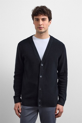 Backandbond Siyah Regular Fit Hırka