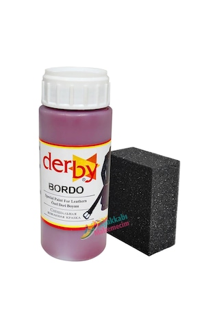 Derby Mont Direksiyon Koltuk Ayakkabı Deri Boyası 100 ML + Süngerli
