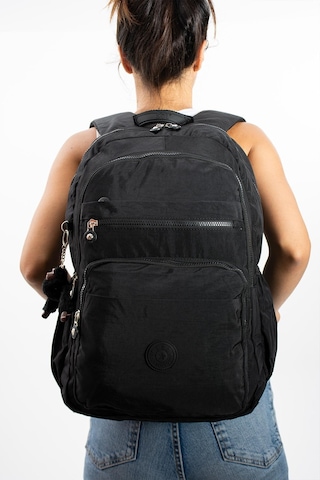 Ultra Hafif Çok Cepli Su Geçirmez Sırt Çantası Unisex Siyah Model: 571-1b - Siyah