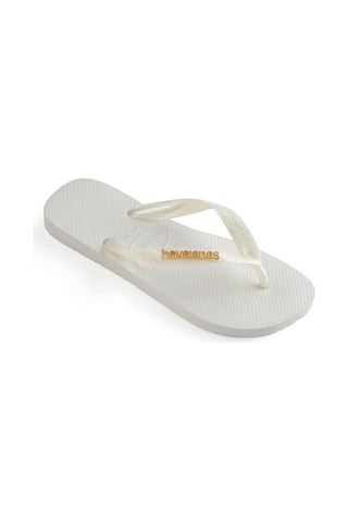 Logo Metallic Beyaz Terlik 4127244-0001-2095 Beyaz