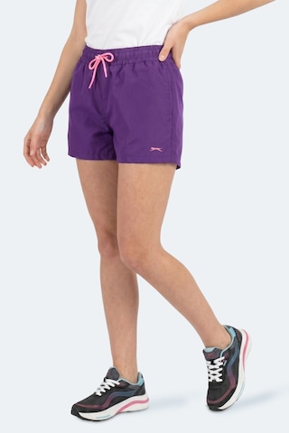 Slazenger Knoxıs Kadın Cepli Deniz Şortu Mor Şort