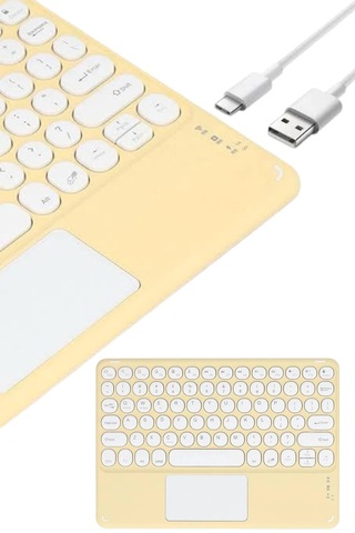 Touchpad Uyumlu Bluetooth Klavye Slim Kablosuz Wifi Q Klavye Najmaddin 23631858