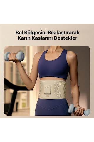 SKG GS300 TENS-EMS Akıllı Taşınabilir Karın Masaj Aleti/Robotu | Isı Terapisi - Termoterapi